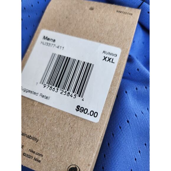 Mens Size 2XL Nike Running Shirt Blue AeroSwift ADV Xxl Dri-Fit HJ3377-411 - Picture 4 of 6